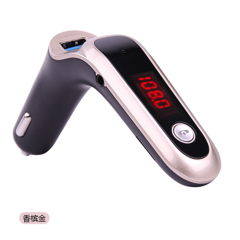 Cra S7 Auto-bluetooth-mp3-player, Auto-bluetooth-mp3-freisprecheinrichtung, S7 Auto-fm-transmitter – Gold