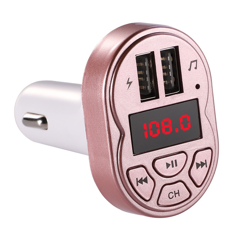 Auto-mp3-player Mit Bluetooth, Auto-mp3-player Mit Karteneinschub, A2 Auto-mp3-bluetooth-empfänger – Roségold