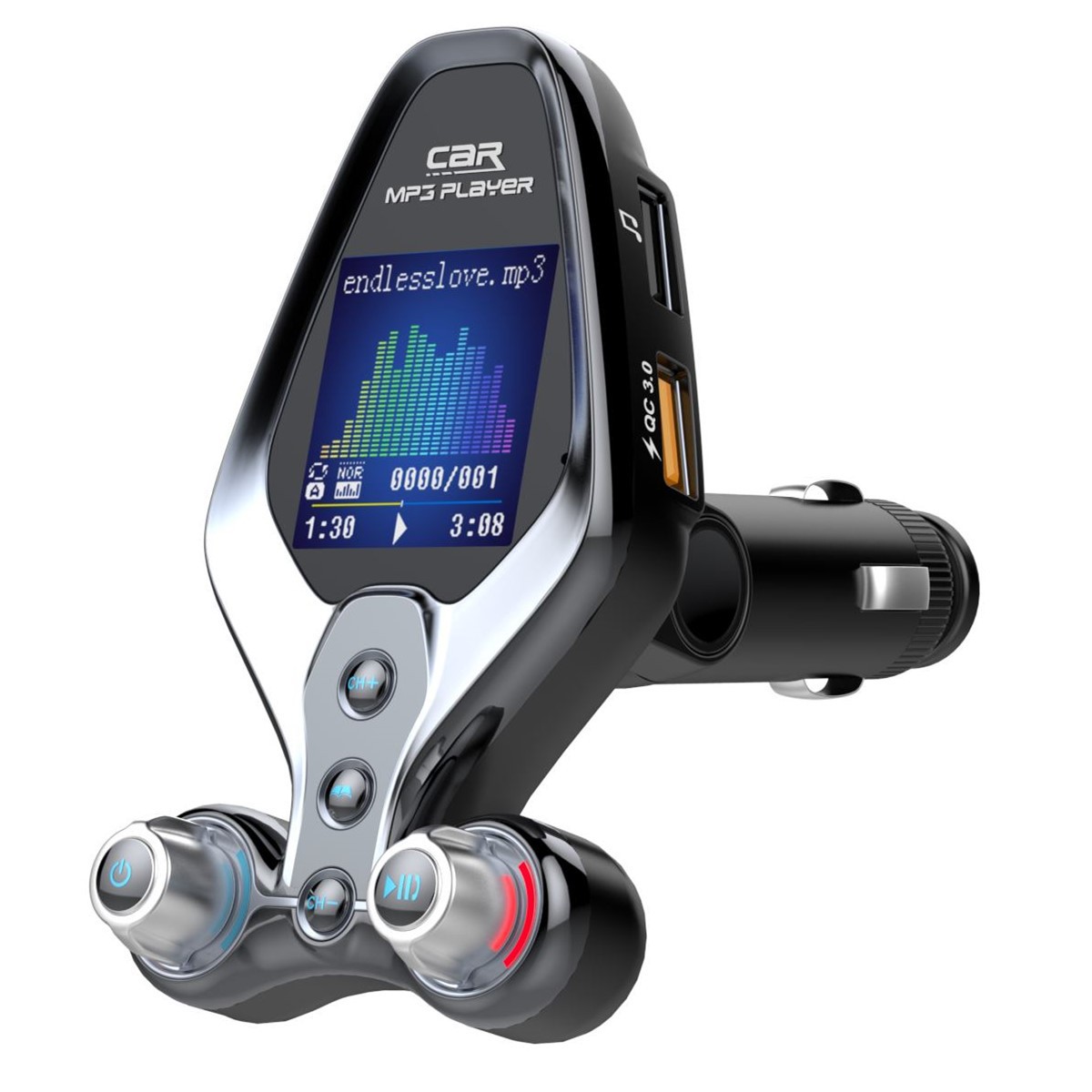 Bt26 Neuer Auto-mp3-player Mit Bluetooth 5.0, Freisprecheinrichtung, Qc3.0 Und Fm-transmitter