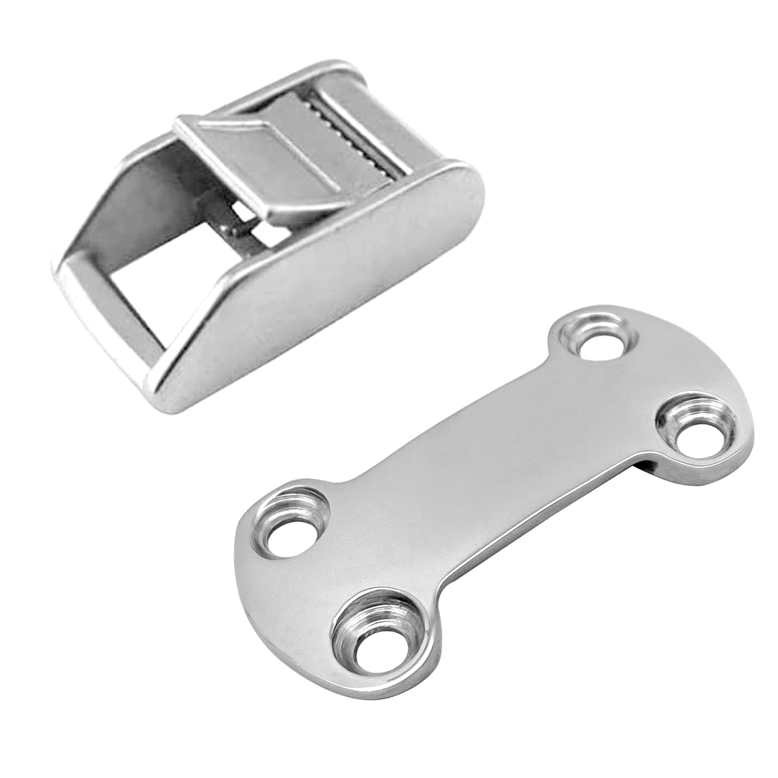 Edelstahl 304 Gurtbandschnalle, Befestigungsschnalle, Zinkschnalle, Druckplatte, Gurtband-druckplatte/pressschnalle, Marinebeschläge, Yachtzubehör - 304 - 25 Mm -