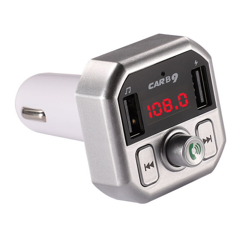 Neuer Bluetooth-mp3-player Fürs Auto, Abs-autoradio, Zigarettenanzünder-design, B9 Bluetooth-mp3-player Fürs Auto – Silber