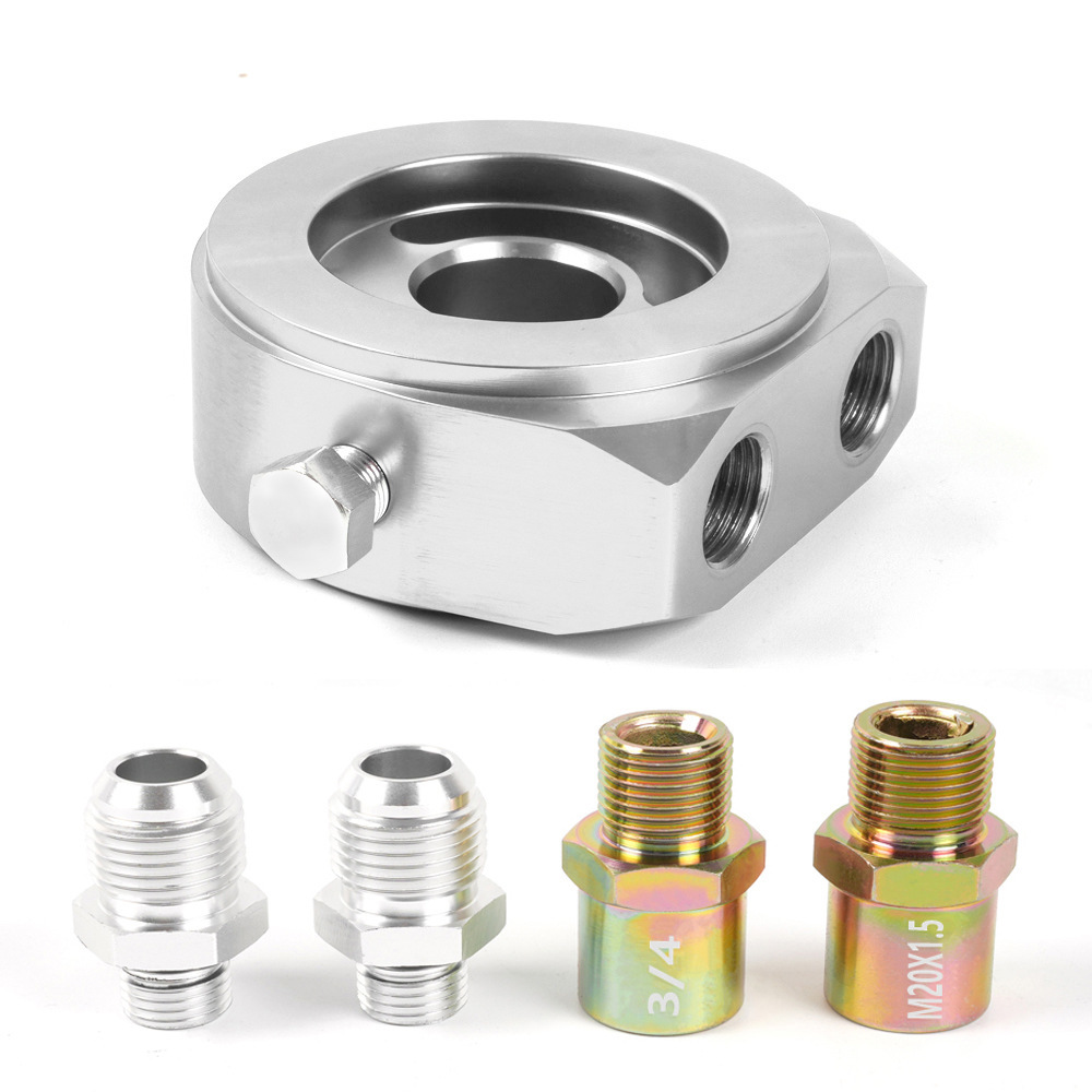 Ölkuchen-temperaturanzeige, Ölkuchenmaschine, Öldruckmesser-adapter An10, Öldruckmesser-zubehör – Silber