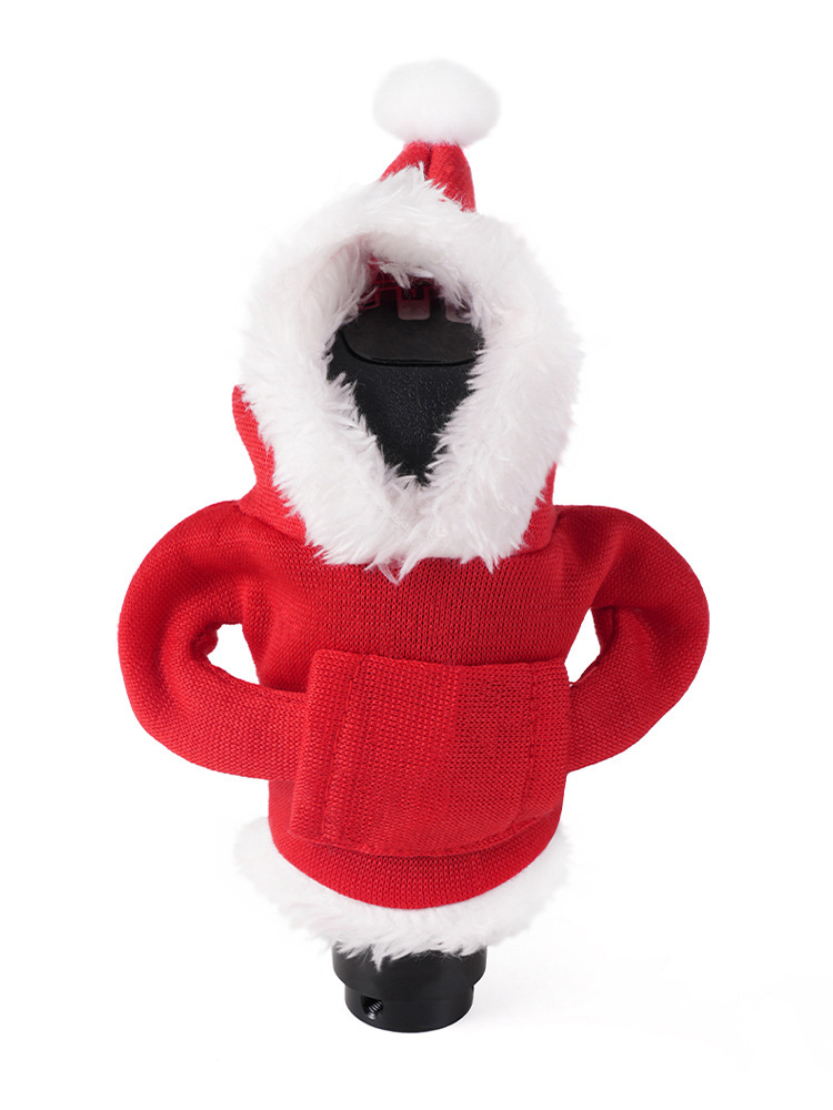 Weihnachtsedition: Schaltknaufbezug Im Hoodie-stil, Handbremshebelbezug