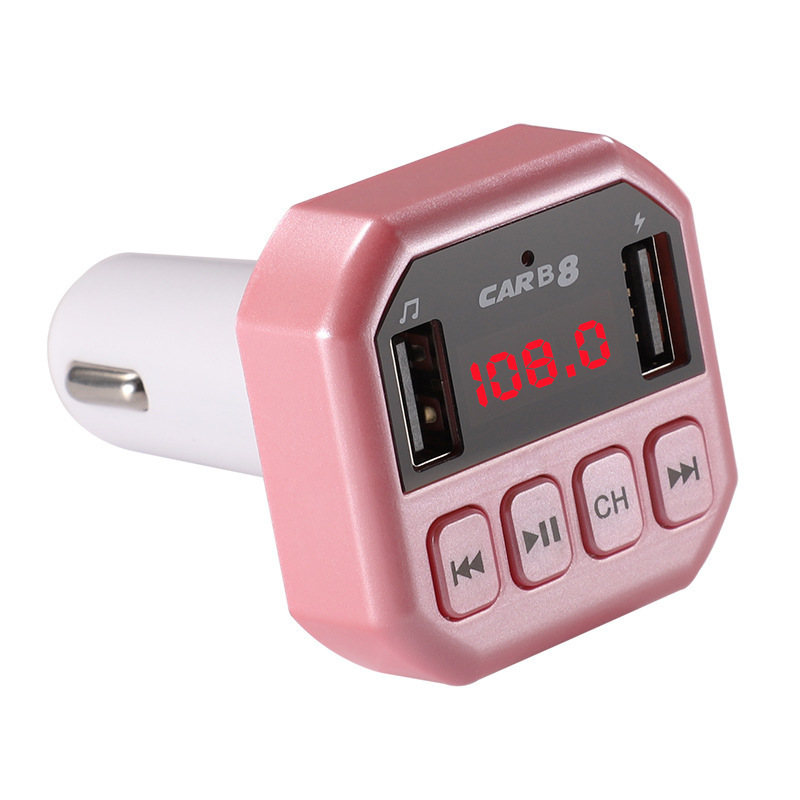 B8 Auto-bluetooth-mp3-player, Freisprechfunktion, Preisgünstiger Auto-bluetooth-mp3-player – Pink
