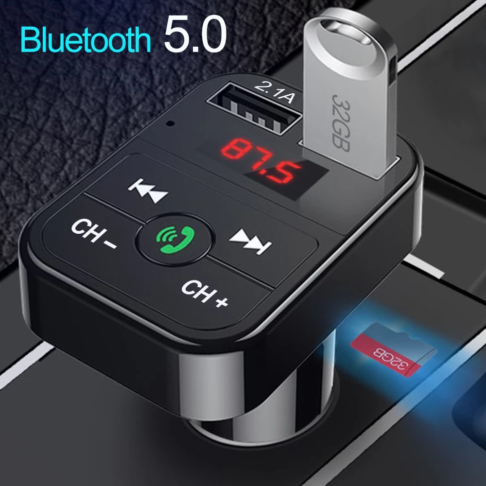 Neues Auto-mp3-player-modell, B2 Bluetooth-freisprecheinrichtung Für Das Auto – Pink
