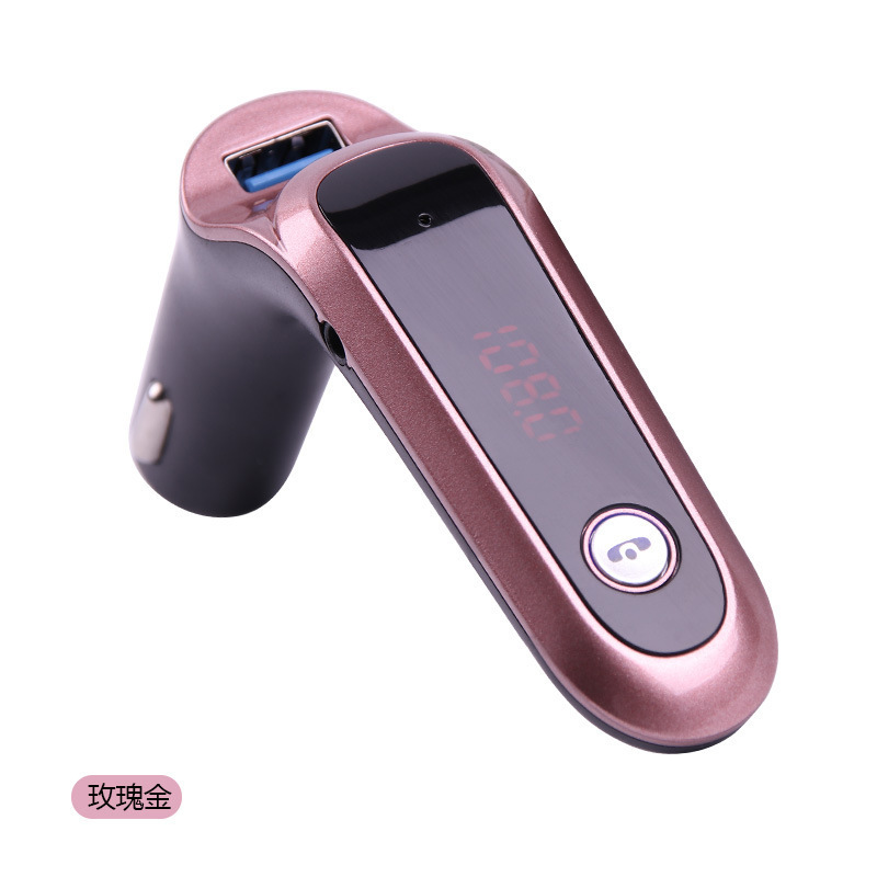 Cra S7 Auto-bluetooth-mp3-player, Auto-bluetooth-mp3-freisprecheinrichtung, S7 Auto-fm-transmitter – Roségold