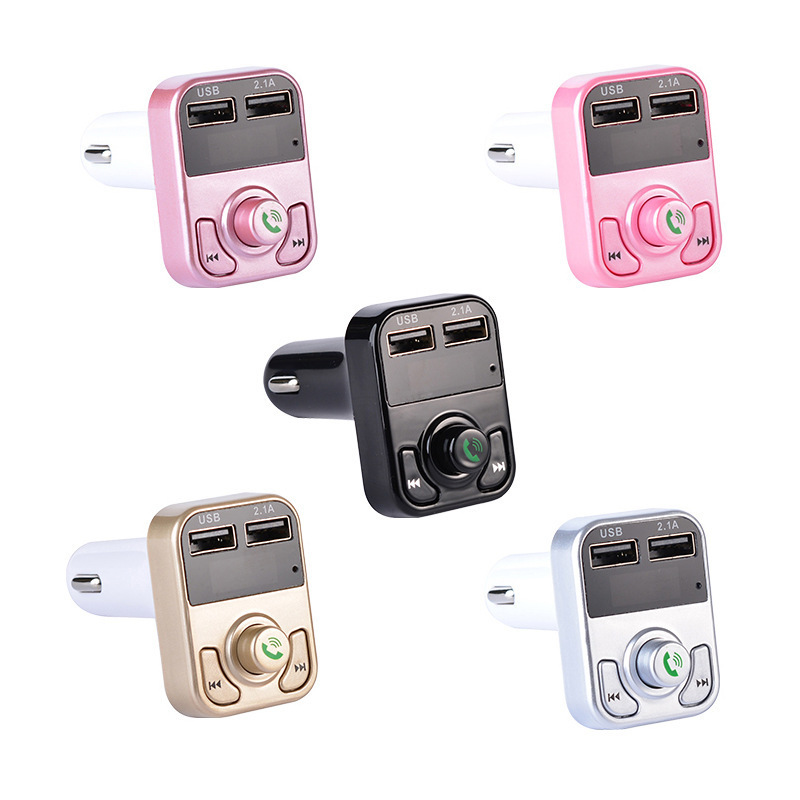 Bluetooth-mp3-player Fürs Auto, Mp3-player Mit Karteneinschub, Mp3-player B3, Dual-usb-ladefunktion – Roségold