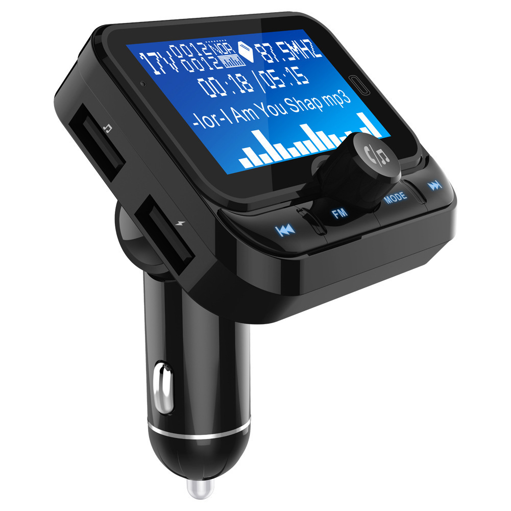 Aikelixun Bc32 Bluetooth-fm-transmitter Fürs Auto, 1,8-zoll-display, Mp3-player, Bluetooth-freisprecheinrichtung – Schwarz
