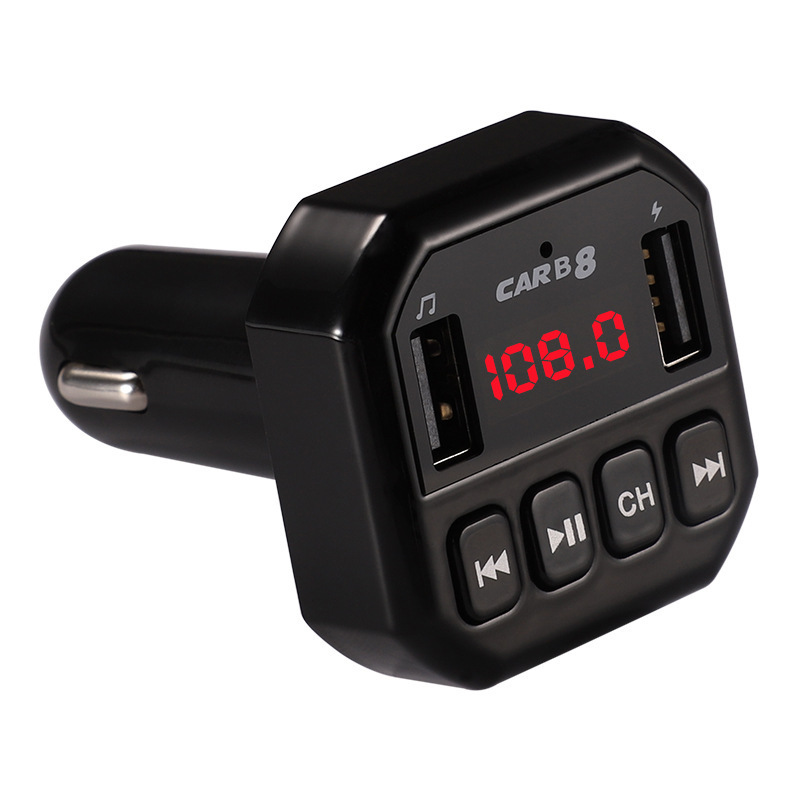 B8 Auto-bluetooth-mp3-player, Freisprechfunktion, Günstiger Auto-bluetooth-mp3-player – Schwarz