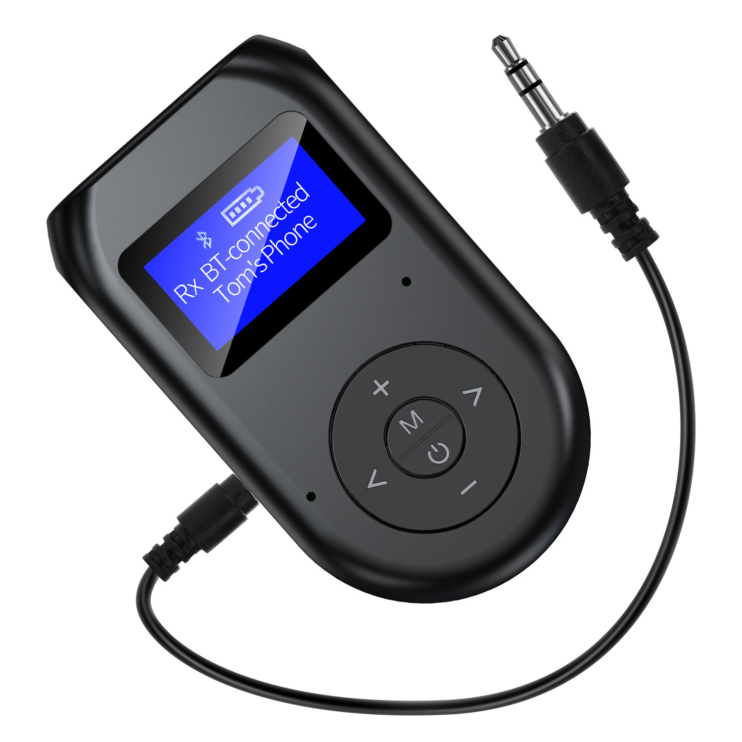 Bt11 Bluetooth 5.0 Drahtloser Audioadapter, 2-in-1 Empfänger/sender Mit Lcd-display Und Freisprechfunktion