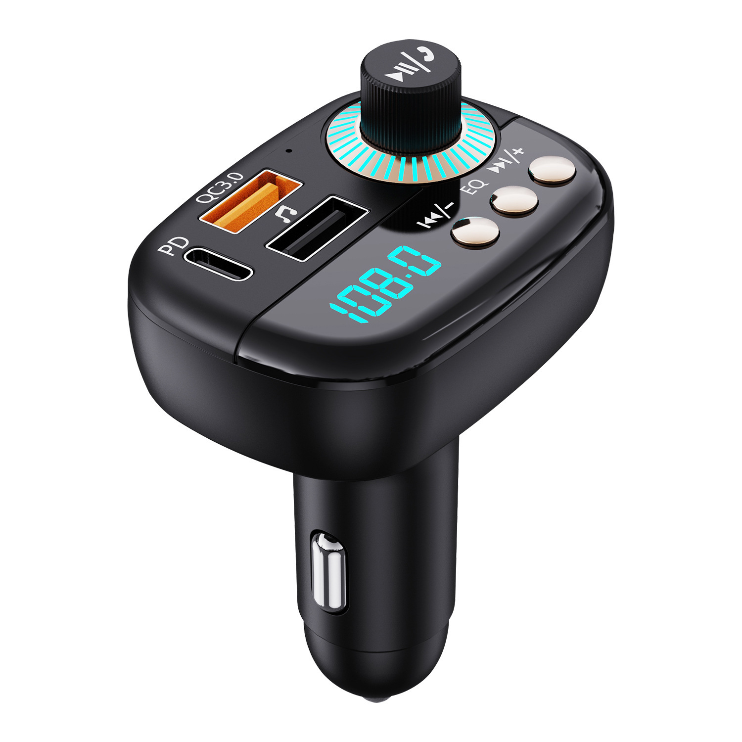 Bt25 Auto-mp3-player Mit Pd20w/qc3.0 Schnellladefunktion, Bluetooth-freisprecheinrichtung Und Fm-transmitter -- Bt25
