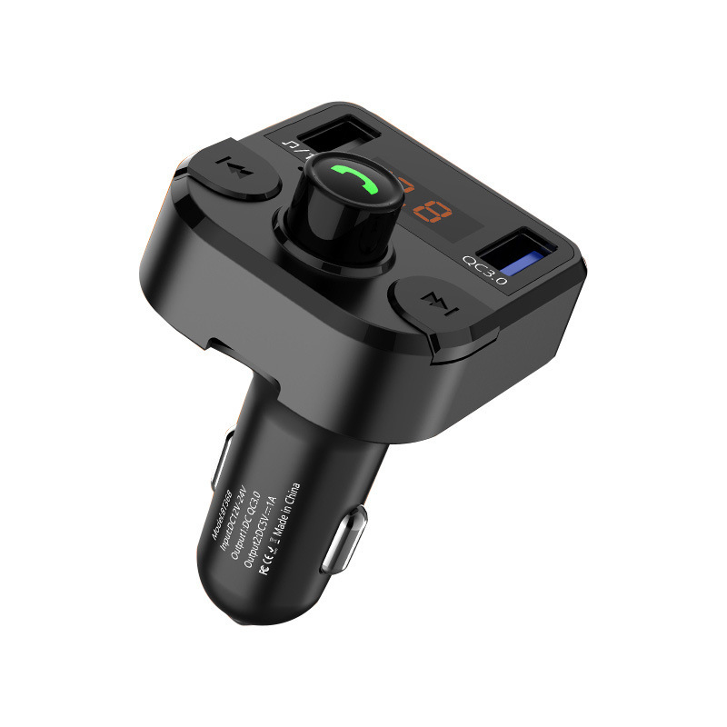 Bt36b Auto-mp3-player Mit Speicherkarten-/usb-anschluss, Verlustfreie Audioqualität, Bluetooth-freisprecheinrichtung, Bluetooth-mp3-player Fürs Auto – Bt36b Qc3.0 Schnellladeanzeige (gelbe Anzeige)