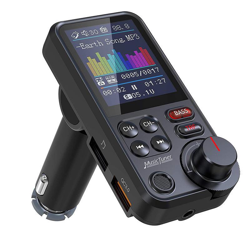 Bt93 Auto-mp3-player Mit Bluetooth-freisprechfunktion, Qc3.0-schnellladefunktion, Kartensteckplatz, Hifi-musikplayer Mit Verlustfreier Wiedergabe – Bt93