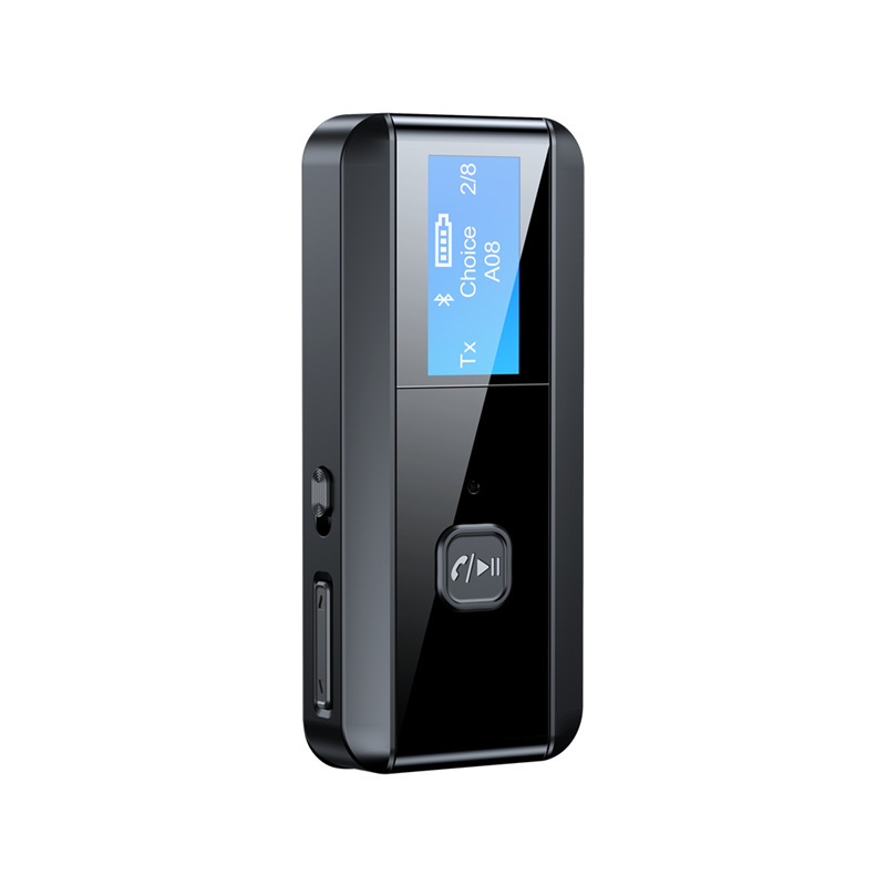 Bluetooth-adapter 5.0, 2-in-1 Bluetooth-empfänger Und -sender Mit Display, Bluetooth-freisprecheinrichtung Fürs Auto