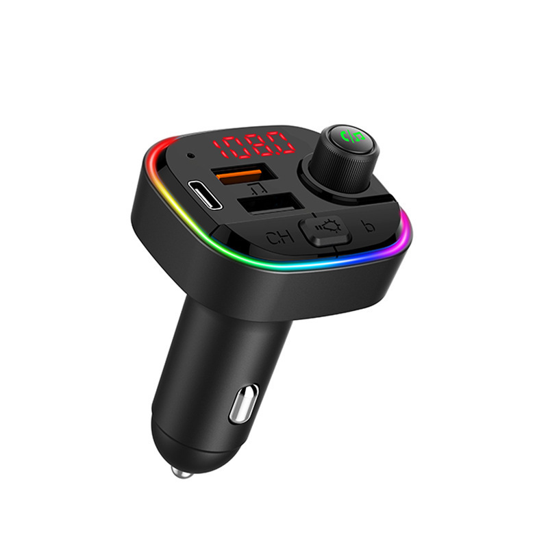 C13 Auto-mp3-player Mit Bluetooth, Fm-transmitter, Autoladegerät, Bluetooth-freisprecheinrichtung Und Mp3-funktion – Schwarz