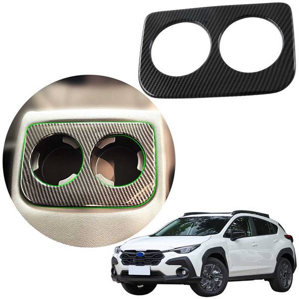 Geeignet Für 24 Subaru Astonishing Modelle, Zierrahmen Für Den Hinteren Wasserbecher, Aufkleber Für Die Hintere Armlehnenbox Und Andere Teile Zur Modifizierung Des Fahrzeuginnenraums.