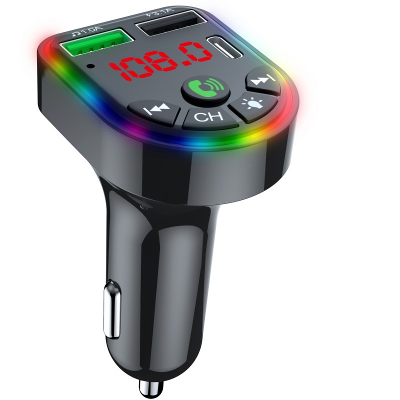 Hochwertiger Auto-mp3-player F20 Mit Kartensteckplatz, Zwei Usb-anschlüssen, Bluetooth, Freisprecheinrichtung Und Aux-auto-fm-transmitter.