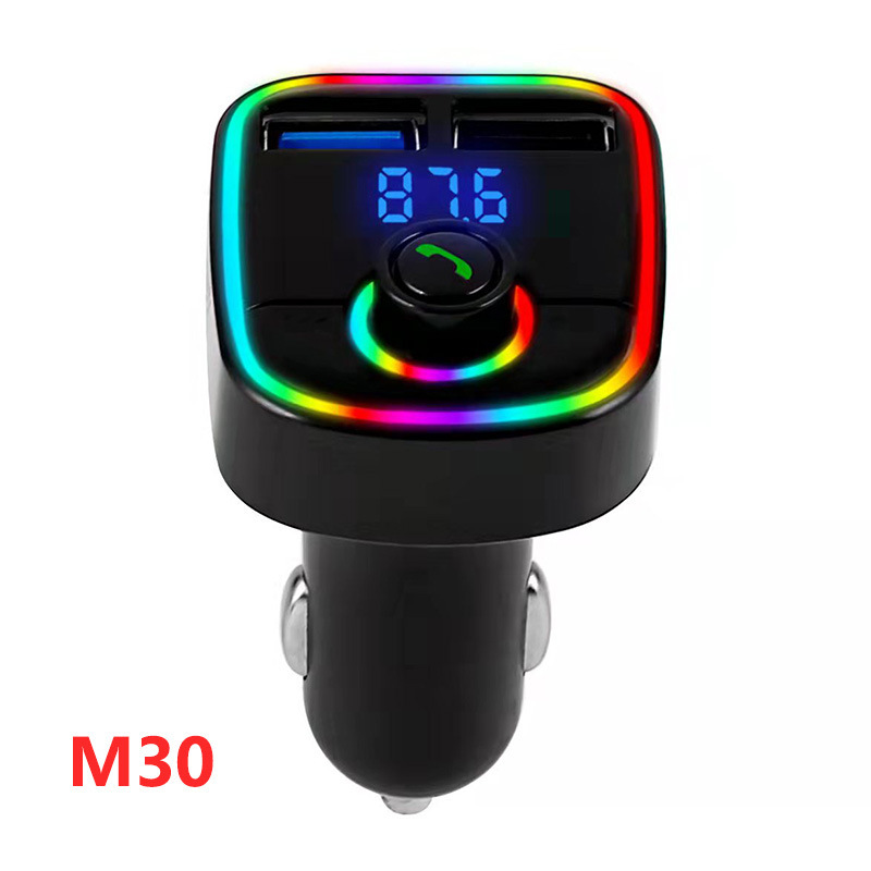 M27 Neues Siebenfarbenlicht V5.0 Auto-bluetooth-freisprechsystem Mit Mp3-player Und Fm-transmitter – M30