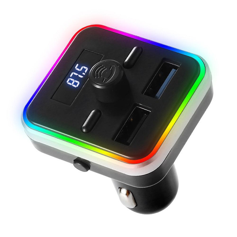M27 Neues Siebenfarbenlicht V5.0 Auto-bluetooth-freisprechsystem Mit Mp3-player, Fm-transmitter Und Musikplayer -- M26