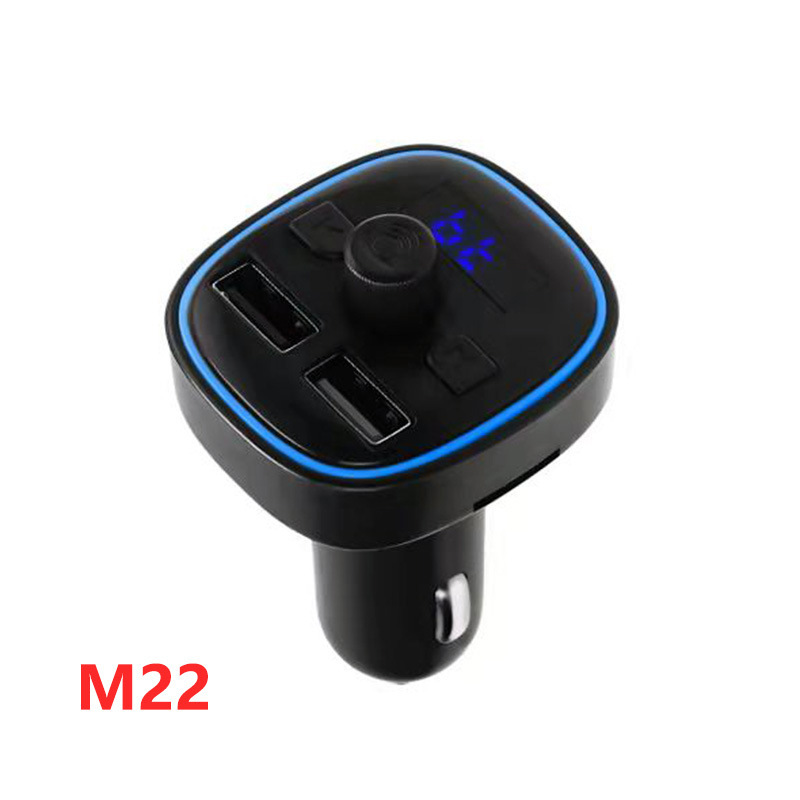 M27 Neues Siebenfarbenlicht V5.0 Auto-bluetooth-freisprechsystem Mit Mp3-player, Fm-transmitter Und Musikplayer -- M22