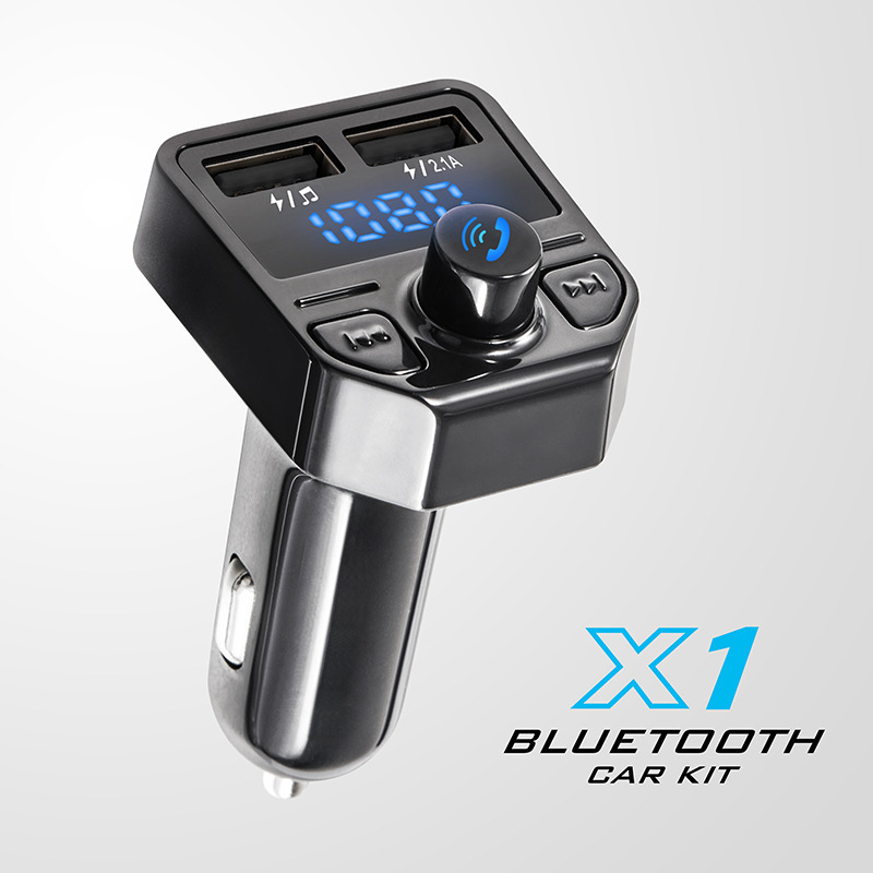 Neues X1 Auto-bluetooth-mp3-ladegerät, Bluetooth-freisprecheinrichtung, Fm-radio, Zigarettenanzünder-auto-bluetooth-ladegerät