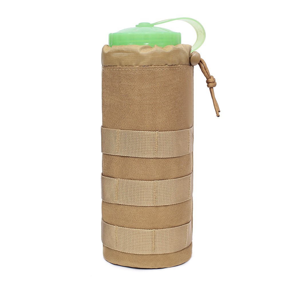 Outdoor-wander- Und Reise-wasserflaschentasche/bechertasche Mit Externen Befestigungsmöglichkeiten, Taktische Hüfttasche, Diverse Artikel, Militärzubehör - Schwarzes Tarnmuster -