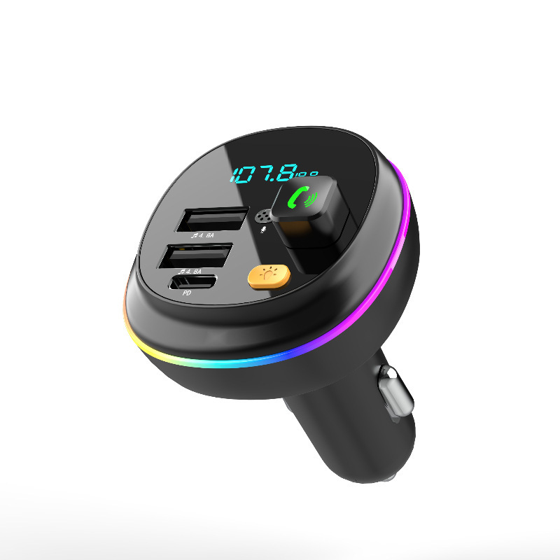 P12 Fm-transmitter, Bluetooth-freisprecheinrichtung Im Auto, Qc3.0-schnellladung, Mp3-player Im Auto, Musikwiedergabe – P13 (ohne Akku)