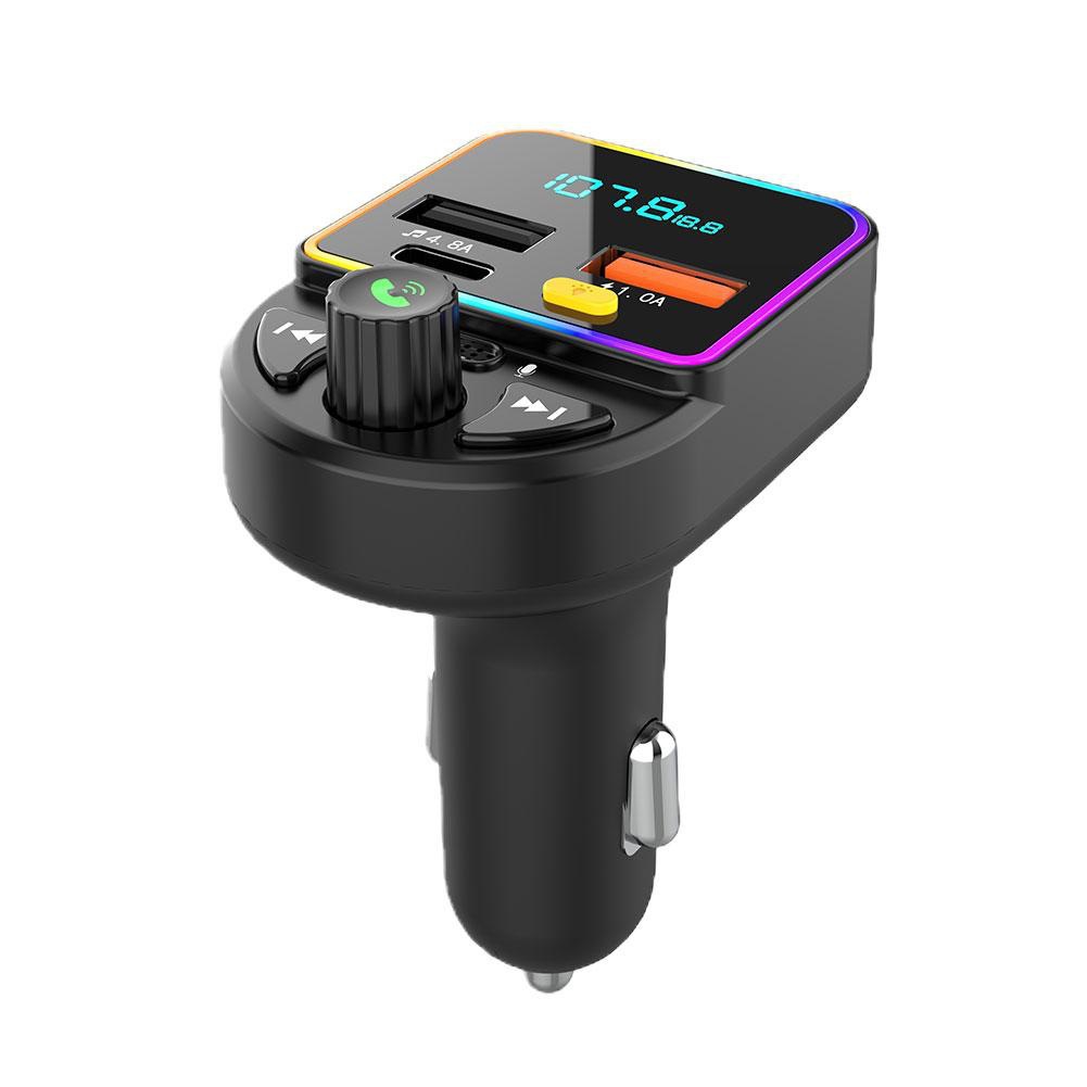 P12 Fm-transmitter, Bluetooth-freisprecheinrichtung Im Auto, Qc3.0-schnellladung, Mp3-player Fürs Auto, Musikwiedergabe – P12 (ohne Akku)