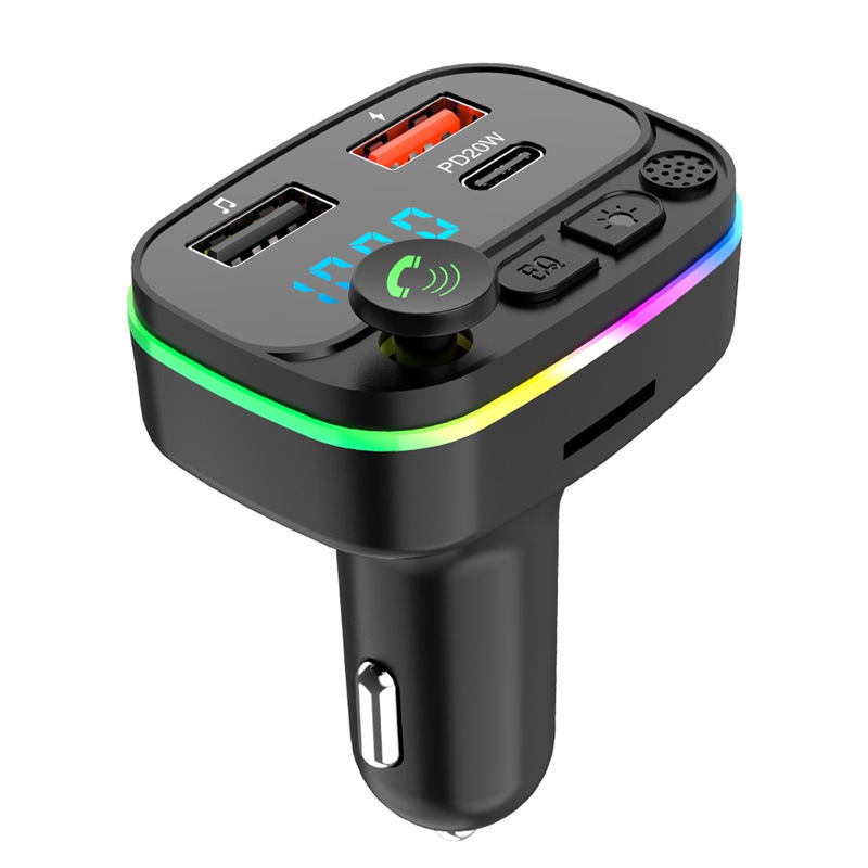 P3 Auto-mp3-player Mit Bluetooth, Freisprecheinrichtung, Fm-transmitter Mit Pd-schnellladefunktion, Bluetooth-mp3-player Fürs Auto – P3-pd Schnelllade-gerät (ohne Akku)