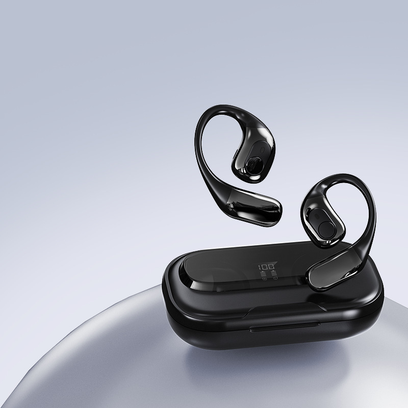 T23 Ohrbügel-übersetzungskopfhörer (modelljahr 2024), Geräuschunterdrückung, Bluetooth, Mehrsprachig, Für Geschäftstreffen Und Empfänge, Echtzeit-simultanübersetzung – Schwarz