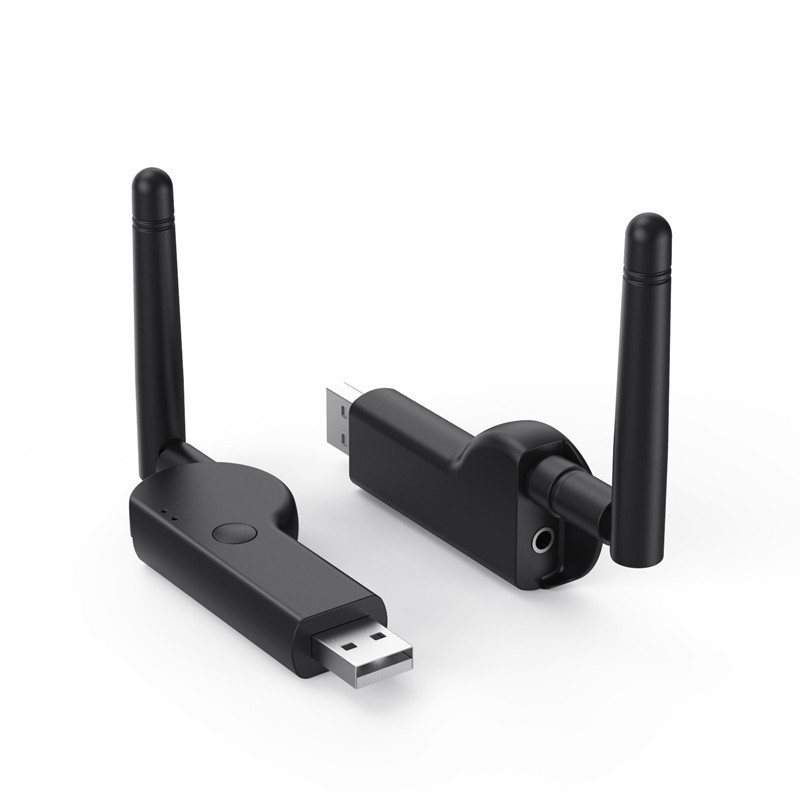 Usb Bluetooth 5.2 Audio-transmitter Für Computer Und Fernseher, 3,5-mm-bluetooth-adapter Mit Externer Antenne.