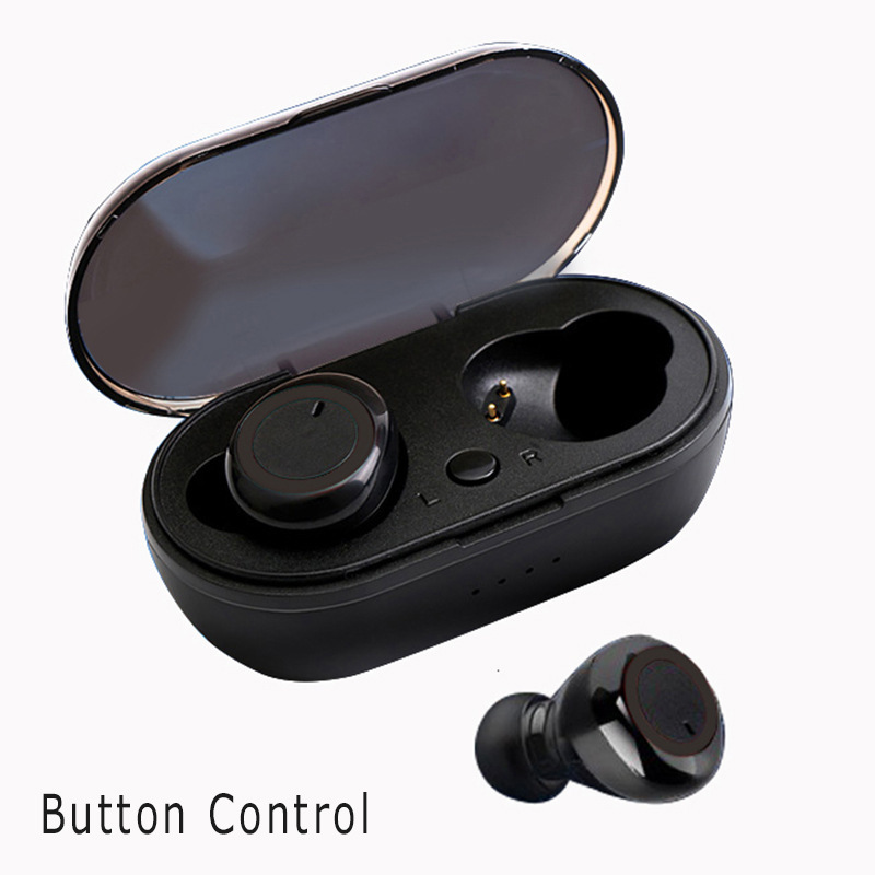 Y50 Bluetooth-kopfhörer Y50tws2 Sport- Und Outdoor-kopfhörer 5.0 Mit Ladecase Mini-kopfhörer – Schwarz – Inkl. Verpackung