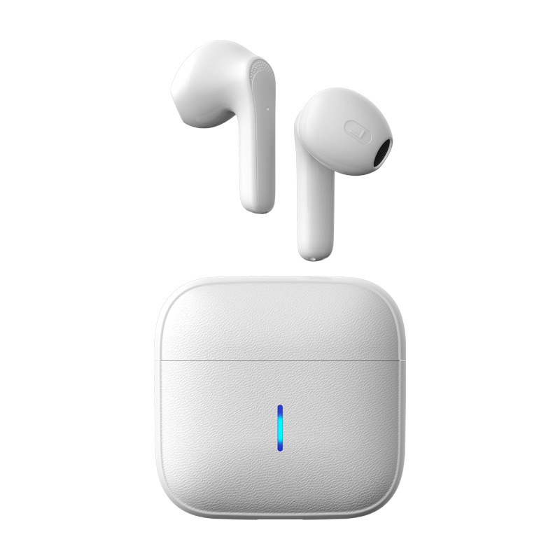 Js59 Neue Maßgefertigte Tws-kopfhörer Mit Kabelloser Dual-ear-technologie, Touch-steuerung, Geringem Stromverbrauch, Lederoptik Und Stereo-5.1-sound – Js59 Weiß