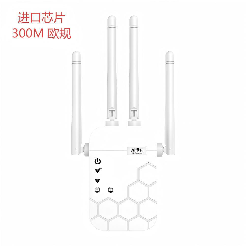 Neuer Wlan-signalverstärker-repeater Mit Sechs Antennen, Wlan-netzwerk-extender, Wlan-wanddurchdringer – Q6-300m, Vier Antennen, Europäischer Standard