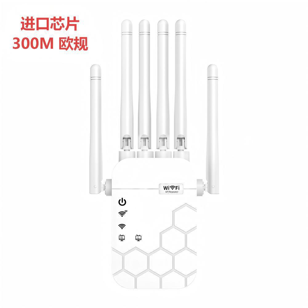 Neuer Wlan-signalverstärker-repeater Mit Sechs Antennen, Wlan-netzwerk-extender, Wlan-wanddurchdringer – Q6-300m, Sechs Antennen, Europäischer Standard