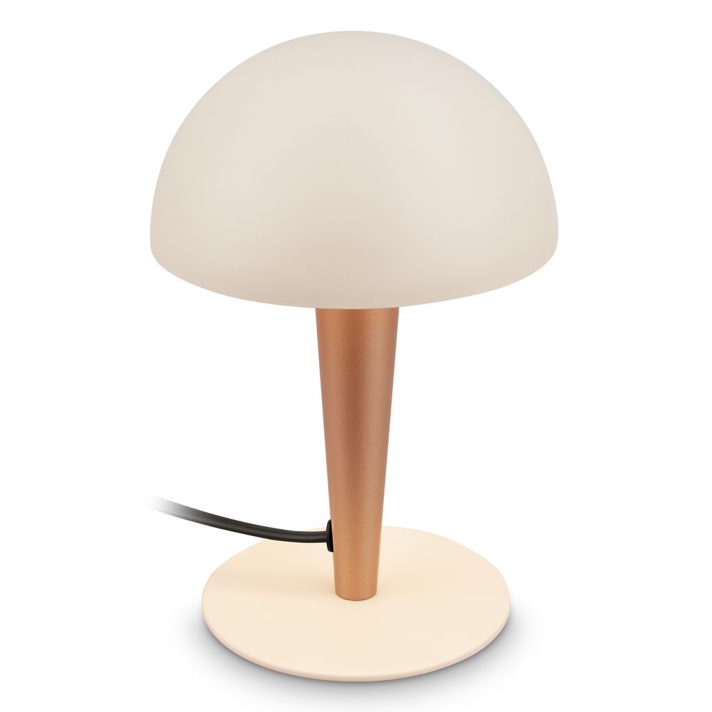 Briloner Tischlampe Metall Ø15x22,5 Cm E14 Fassung Max. 10w Kabelschalter Warm Grey-coffee - Nachttischlampe Leselampe Wohnzimmer Schlafzimmer Büro