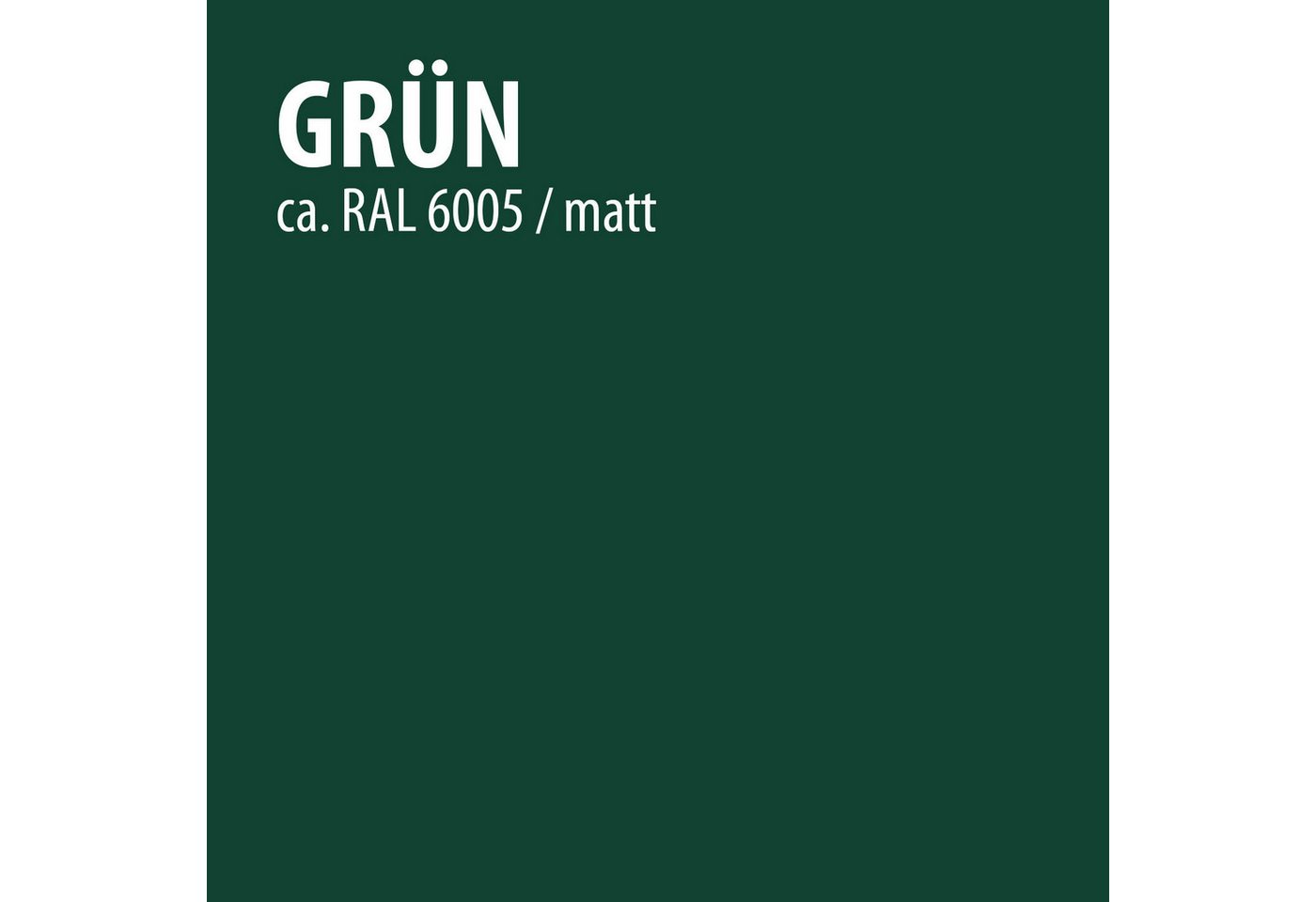 Baufix Express Deckfarbe Grün Matt, 2.5 Liter, Wetterschutzfarbe Bild 3