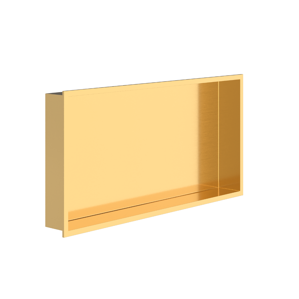 Bc-elec - Nhnb306010-gold Einbaunische Für Die Dusche Aus Gebürstetem Goldfarbenem Edelstahl 30x60x10 Cm Mit 1 Cm Rand, Wandnische Fürs Badezimmer