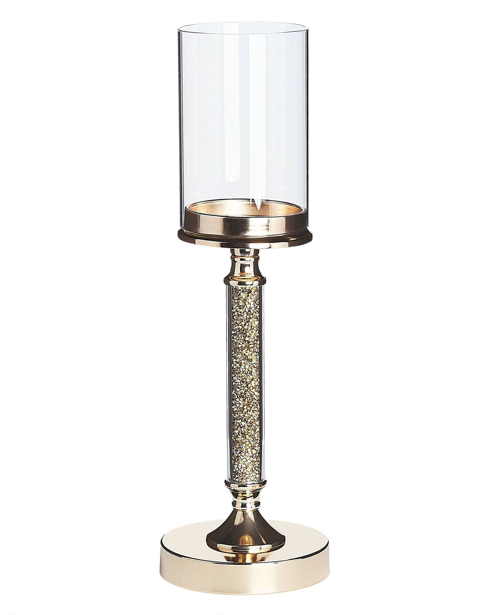 Kerzenständer Abbeville Glas 41 Cm Gold