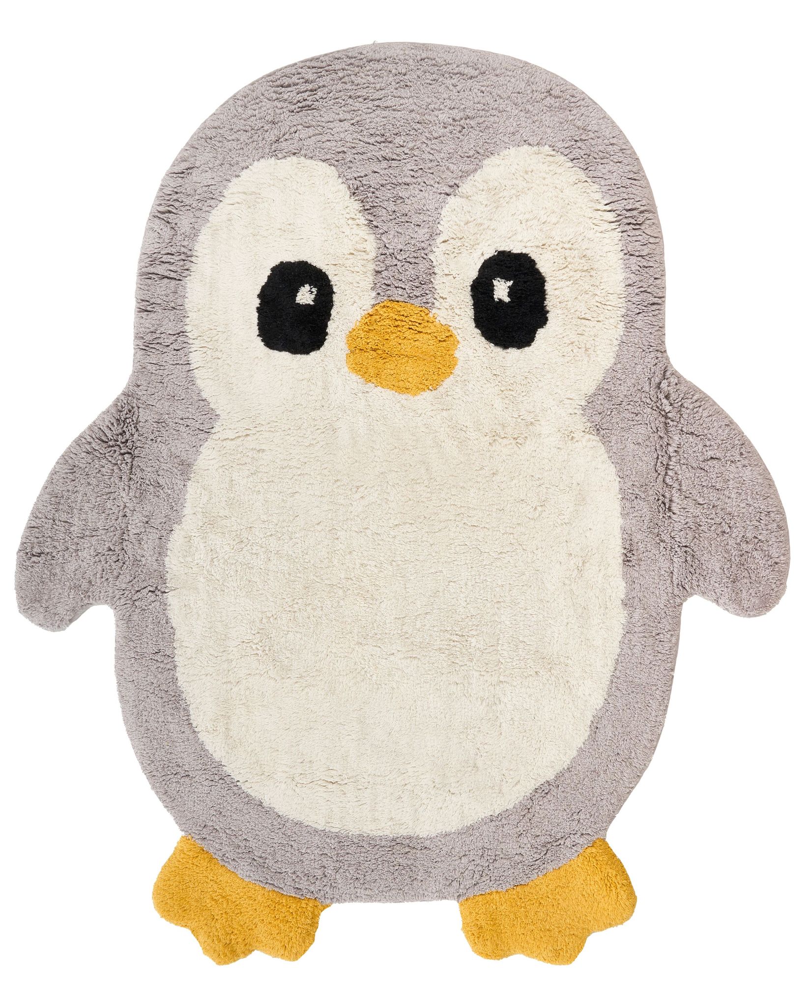 Kinderteppich Waddles Grau 100 X 120 Cm Baumwolle