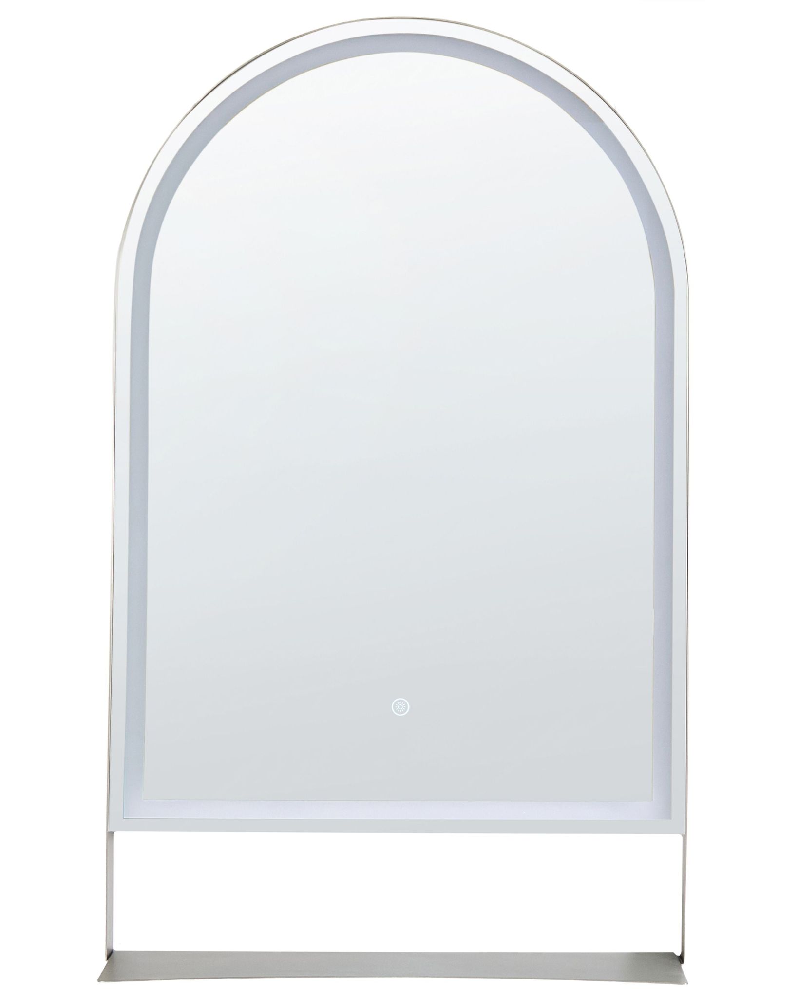 Led-badezimmer-spiegel Valouze 61 Cm 100 Cm Mit Ablage Silber
