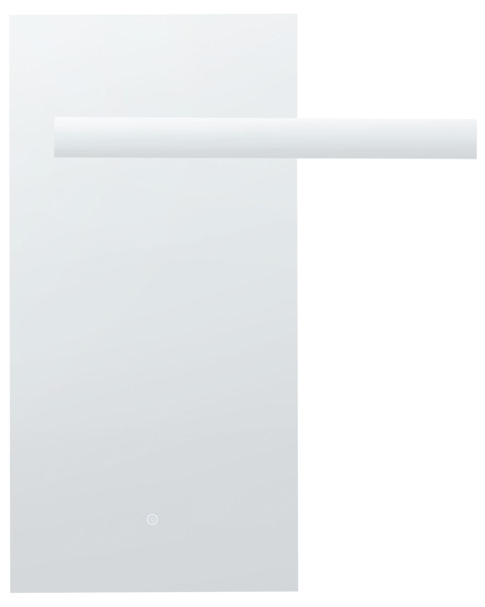 Led-badezimmer-spiegel Maux 83 Cm 100 Cm Silber