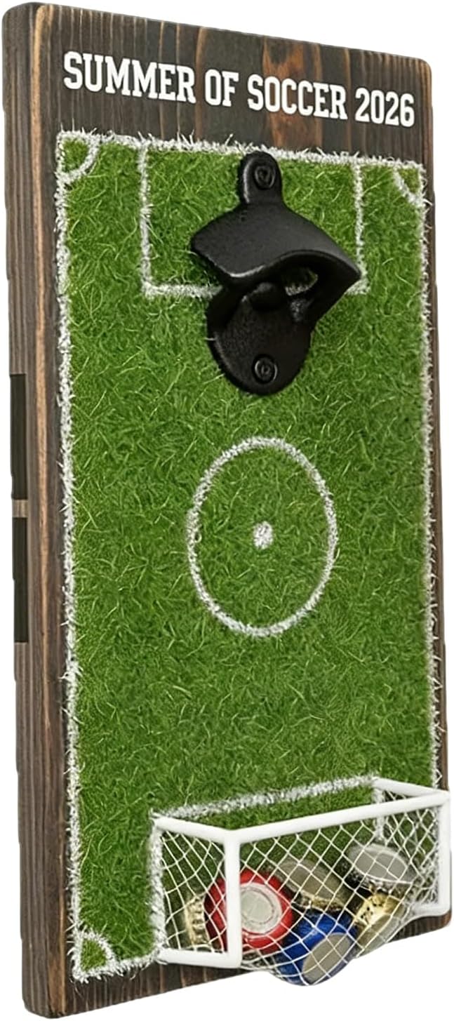 Fußballfeld Flaschenöffner Mit Deckelsammler Bieröffner Bar