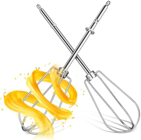 2 Stück Ersatz Rührstäbe Für Handmixer Aus Edelstahl Langlebige Schneebesen Aufsätze Für Feines Mixen Schlagen Von Eiweiß Teigrühren Und Saucenmischen Im Haushalt Wiederverwendbar