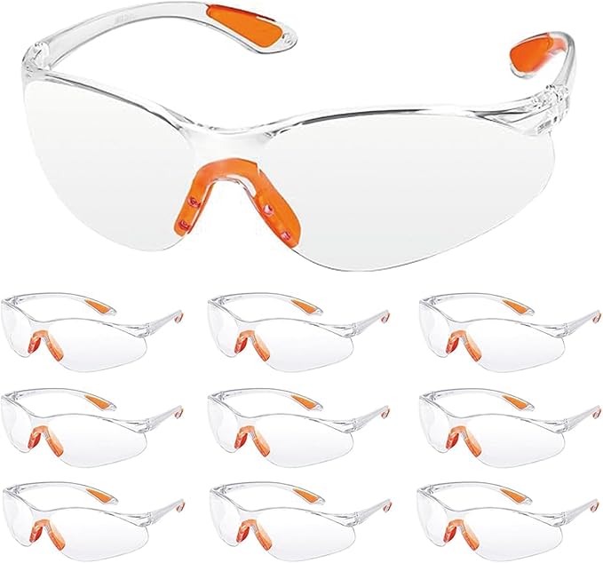 12er-set Universal-schutzbrille Für Schweißen & Labor (pc-material, Stoßfest, Uv-schutz)