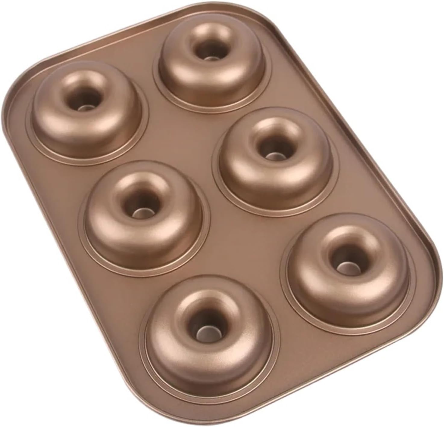Donut Backblech 6 Mulden Antihaft Mini Donut Form Gold