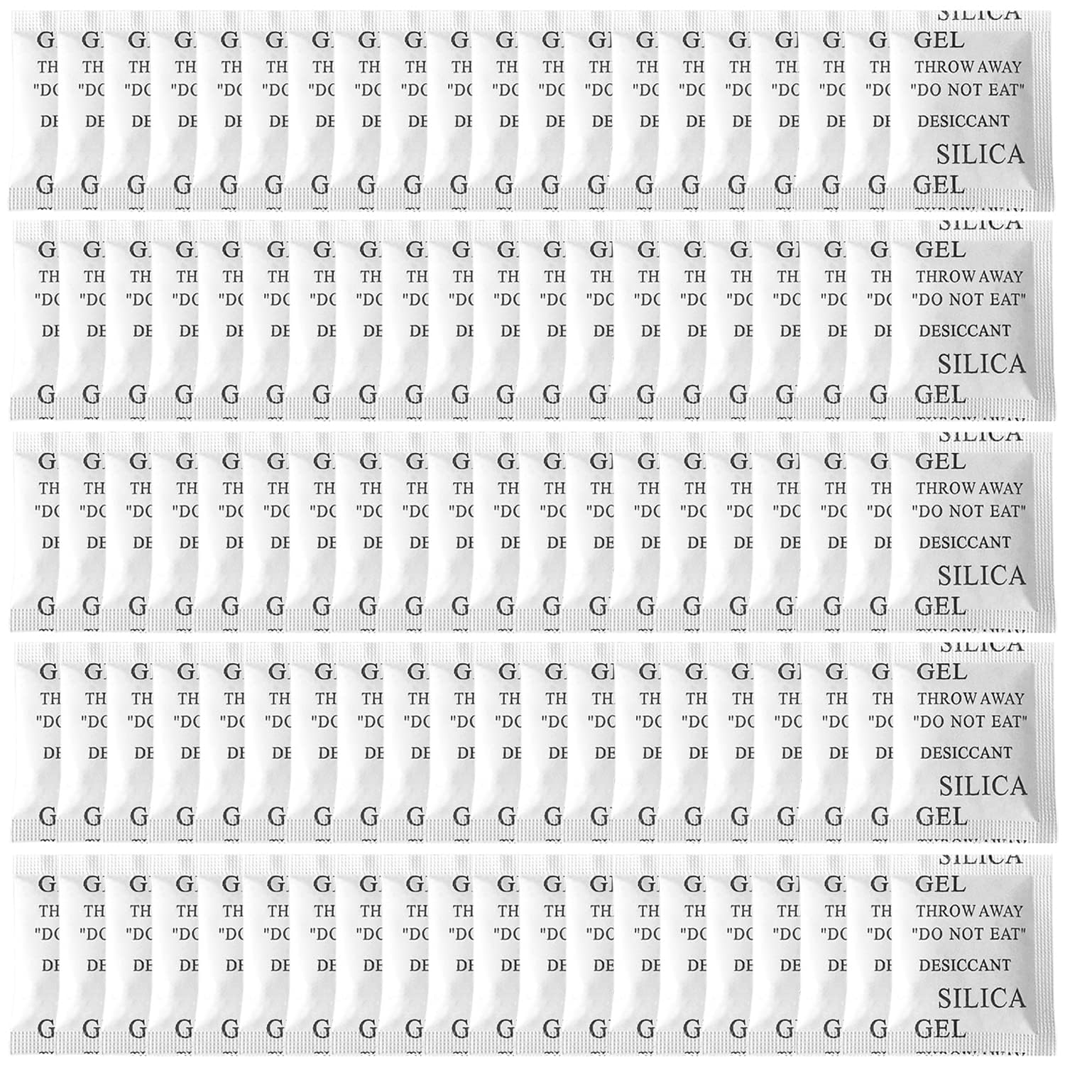 100 Pakete Silica Gel Beutel Sachets Trockenmittel Kleine Beutel，mehrzweck-trockenmittelbeutel Zur Absorption Von Feuchtigkeit, Luftentfeuchter, Schimmelgerüchen