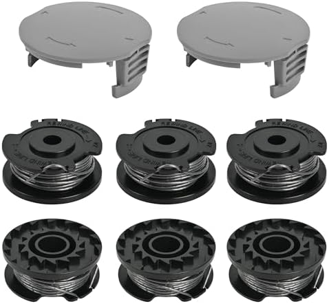 Fadenspule Für Bosch Easygrasscut Rasentrimmer, 6 Spulen Und 2 Deckel