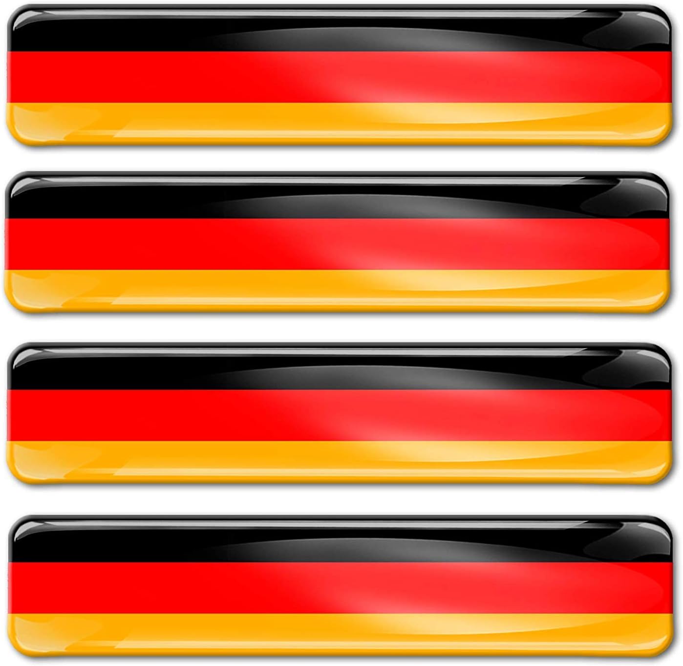 4x Italien Flagge Sticker 3d Harz Uv Schutz Auto Motorrad Helm Deko