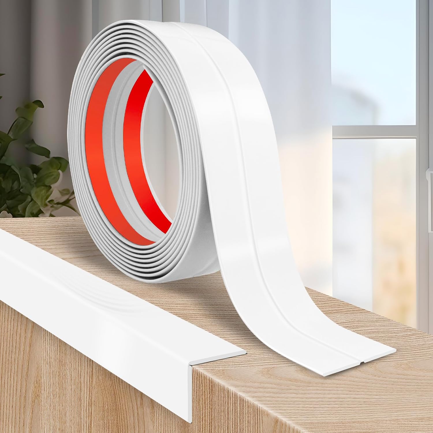 Zierleisten Selbstklebend Kantenschutz Winkelprofil Weiß 2cm 6m